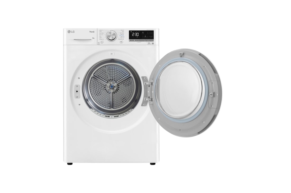 LG 9 кг, Eco Hybrid™ Сушилня с DUAL Inverter HeatPump, Автоматично почистване на кондензатора и ThinQ™ WiFi, Сушилня с DUAL Inverter HeatPump - RH90V9AV4N, RH90V9AV4N, thumbnail 3