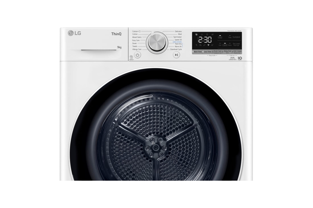 LG 9 кг, Eco Hybrid™ Сушилня с DUAL Inverter HeatPump, Автоматично почистване на кондензатора и ThinQ™ WiFi, Сушилня с DUAL Inverter HeatPump - RH90V9AV4N, RH90V9AV4N, thumbnail 7