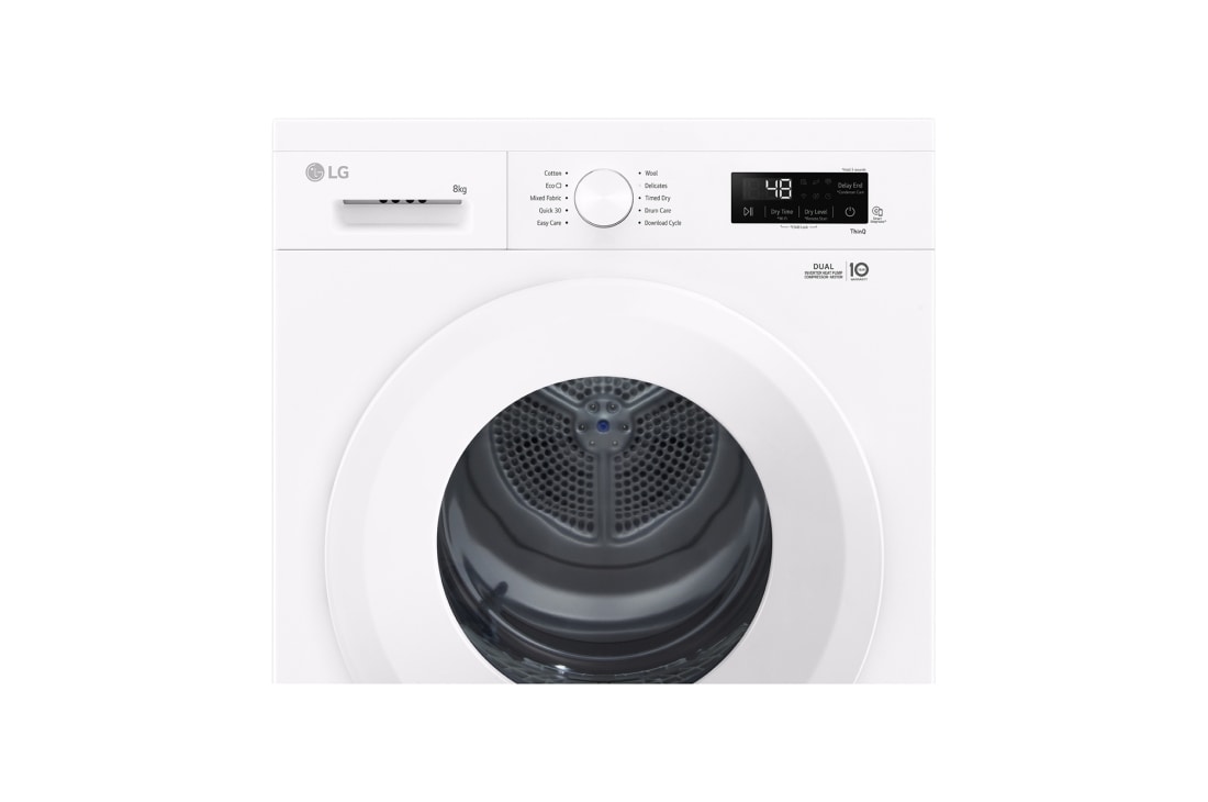 LG 8 кг, Сушилня с ThinQ™ WiFi, Door cooling и LED осветление, RHX1008NWH, thumbnail 4