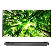 LG OLED телевизор LG 77'' (196 cm) с дизайн „Картина върху стена“ 4K кинематографичен HDR, операционна система webOS 4.0 и аудиосистема Dolby Atmos®, OLED77W8PLA, thumbnail 1