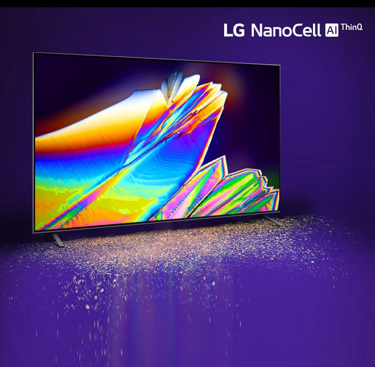 Изображение на микро листа на телевизионния екран