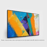 LG GX 77-инчов 4K смарт OLED телевизор, изглед отстрани под ъгъл 60 градуса със запълваща снимка, OLED77GX3LA, thumbnail 4