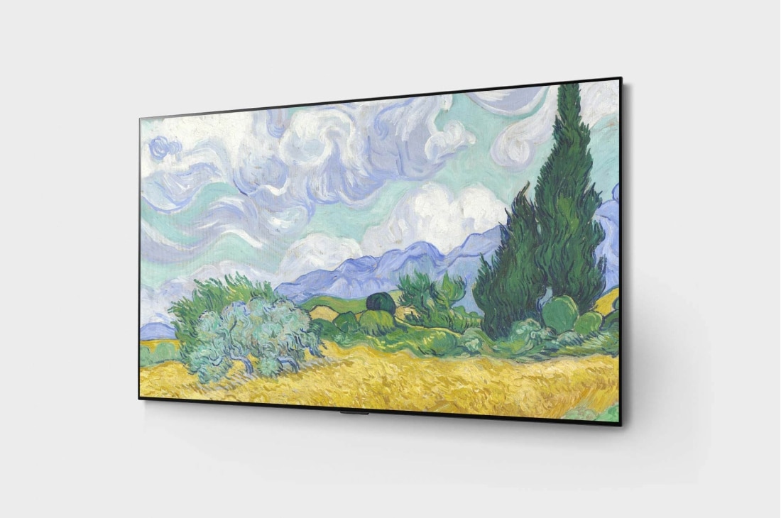 LG 77'' (196 cm) 4K HDR Smart OLED TV, Изглед отстрани под ъгъл -15 градуса, OLED77G13LA, thumbnail 2