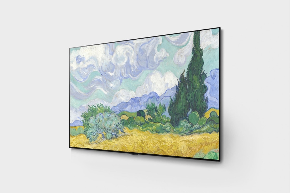 LG 65'' (165 cm) 4K HDR Smart OLED TV, Изглед отстрани под ъгъл -30 градуса, OLED65G13LA, thumbnail 3