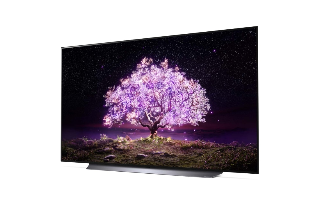 LG 65'' (165 cm) 4K HDR Smart OLED TV, Изглед отстрани под ъгъл -15 градуса, OLED65C11LB, thumbnail 2