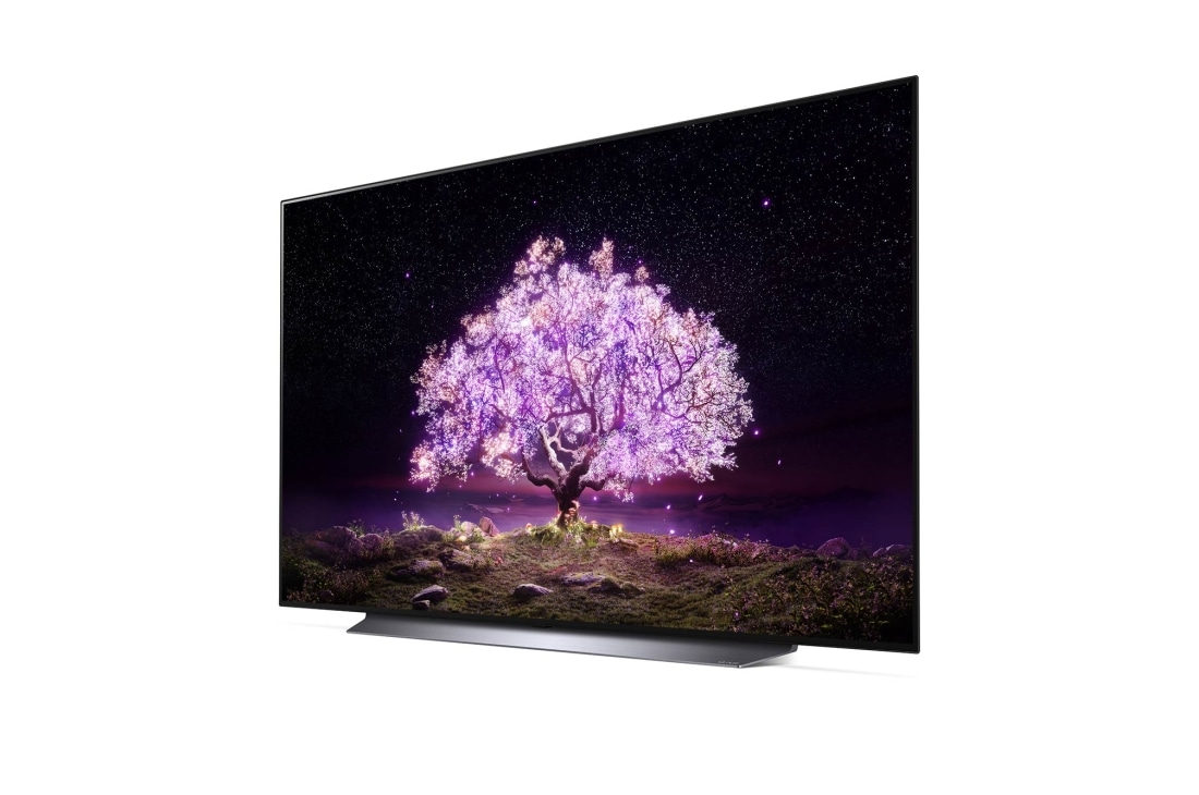 LG 65'' (165 cm) 4K HDR Smart OLED TV, Изглед отстрани под ъгъл -30 градуса, OLED65C11LB, thumbnail 3