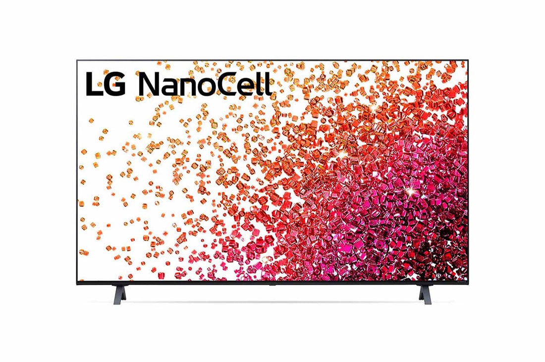 LG 50'' (127 cm) 4K HDR Smart Nano Cell TV, Изглед отпред на LG NanoCell TV, 50NANO753PR