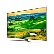 LG 55'' (139 cm) 4K HDR Smart QNED TV, изглед отстрани под ъгъл 30 градуса с изображение, 55QNED823QB, thumbnail 3