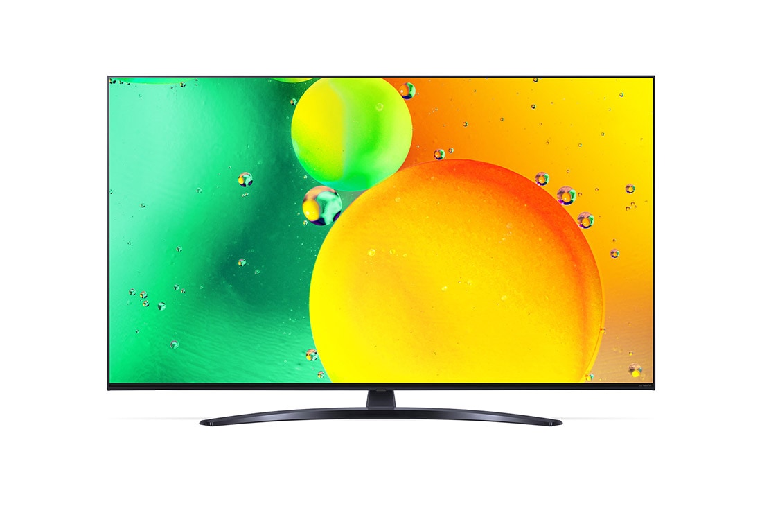 LG 65'' (164 cm) 4K HDR Smart Nano Cell TV, изглед отпред с изображение, 65NANO763QA, thumbnail 2