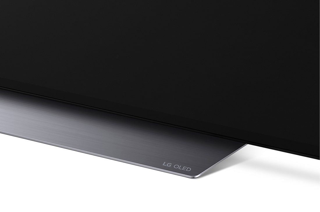 LG Смарт телевизор LG OLED evo C2 48 инча 4K, Страничен изглед в близък план на основата.   , OLED48C21LA, thumbnail 7