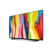 LG Смарт телевизор LG OLED evo C2 48 инча 4K, Изглед на огромния дисплей, OLED48C21LA, thumbnail 3