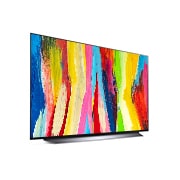 LG Смарт телевизор LG OLED evo C2 48 инча 4K, Страничен изглед под лек ъгъл, OLED48C21LA, thumbnail 5