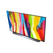 LG Смарт телевизор LG OLED evo C2 48 инча 4K, Изглед под ъгъл отгоре, OLED48C21LA, thumbnail 8