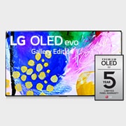 LG 77'' (196 cm) 4K HDR Smart OLED TV, Изглед отпред с LG OLED evo Gallery Edition на екрана, OLED77G23LA, thumbnail 1