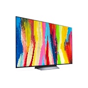 LG Смарт телевизор LG OLED evo C2 65 инча 4K, Страничен изглед под лек ъгъл, OLED65C21LA, thumbnail 5