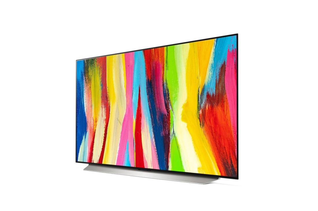 LG Смарт телевизор LG OLED evo C2 48 инча 4K, Изглед на огромния дисплей, OLED48C22LB, thumbnail 3