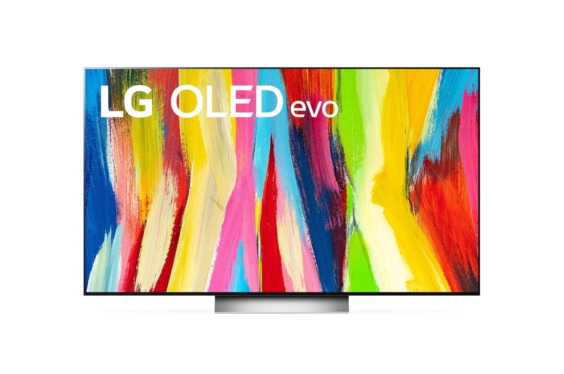 LG Смарт телевизор LG OLED evo C2 55 инча 4K, Изглед отпред , OLED55C22LB