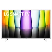 LG 32'' (82 cm) HD HDR Smart LED TV, Изглед отпред на Full HD телевизор на LG с изображение и лого на продукта, 32LQ63806LC, thumbnail 1