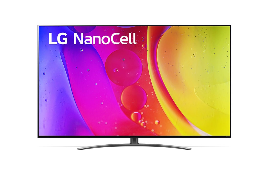 LG 50'' (127 cm) 4K HDR Smart Nano Cell TV, Изглед отпред на телевизор LG NanoCell TV, 50NANO813QA