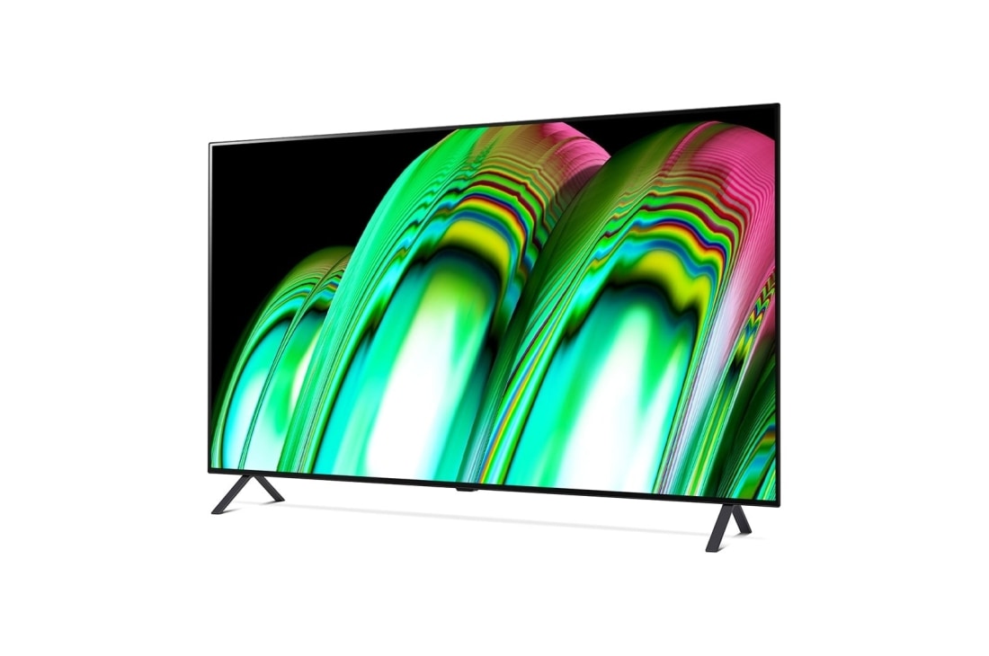 LG 65'' (164 cm) 4K HDR Smart OLED TV, Страничен изглед под лек ъгъл , OLED65A23LA, thumbnail 2