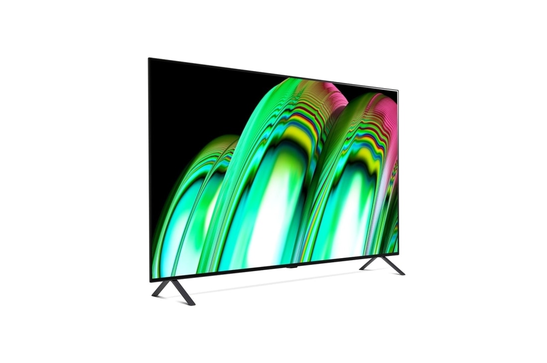 LG 65'' (164 cm) 4K HDR Smart OLED TV, Страничен изглед под лек ъгъл, OLED65A23LA, thumbnail 5