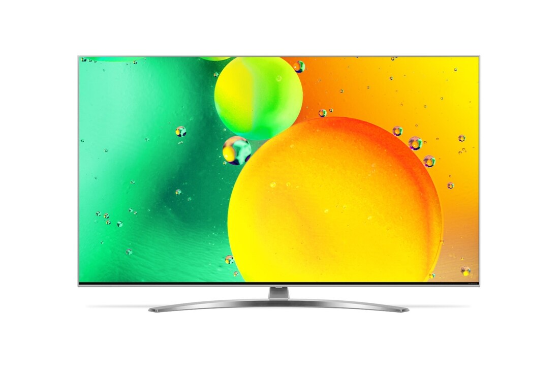 LG NanoCell 65'' NANO78 4K TV, изглед отпред с изображение, 65NANO783QA, thumbnail 2