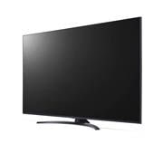 LG UHD UR81 65-инчов 4K смарт телевизор от 2023 г., изглед отстрани под ъгъл 30 градуса, 65UR81003LJ, thumbnail 3