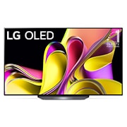 LG OLED B3 77-инчов 4K смарт телевизор от 2023 г., Изглед отпред на OLED телевизор на LG и емблема „11 години OLED телевизор №1 в света“., OLED77B33LA, thumbnail 1