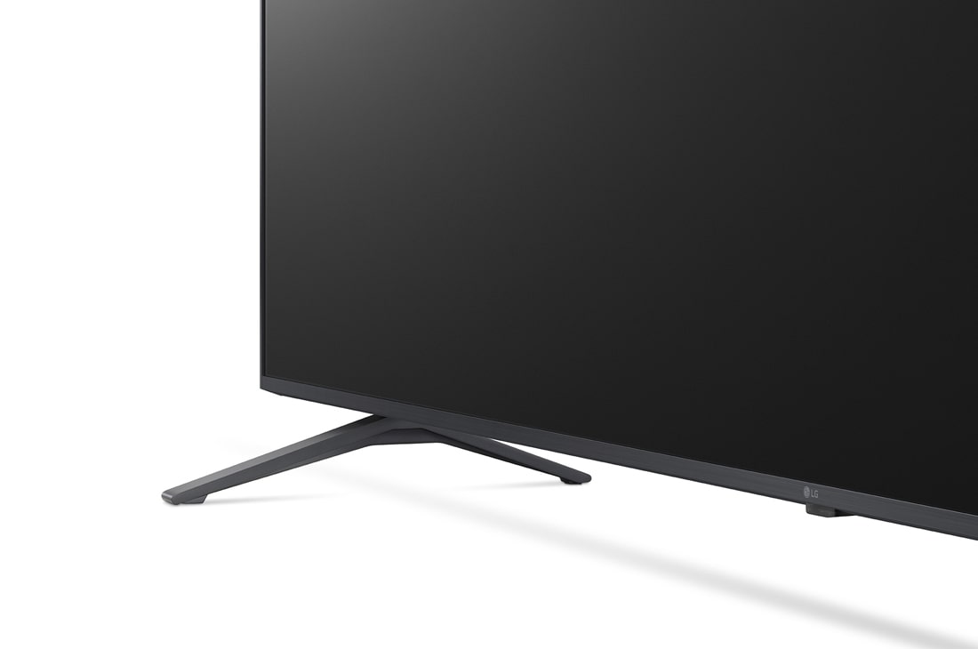 LG  LG UHD UR78 86-инчов 4K смарт телевизор от 2023 г., изглед на стойката в близък план, 86UR78003LB, thumbnail 5