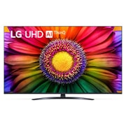 LG UHD UR81 55-инчов 4K смарт телевизор от 2023 г., Изглед отпред на LG UHD TV, 55UR81003LJ, thumbnail 1