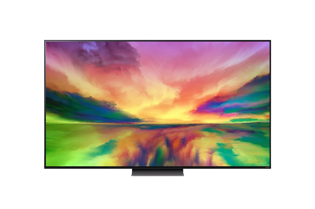 LG QNED 81 75-инчов 4K смарт телевизор от 2023 година, изглед отпред с изображение, 75QNED813RE, thumbnail 2