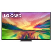 LG QNED 81 75-инчов 4K смарт телевизор от 2023 година, Изглед отпред на телевизора LG QNED с изображение и лого на продукта, 75QNED813RE, thumbnail 1