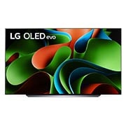 LG OLED evo C3 83-инчов 4K смарт телевизор от 2023 г, Изглед отпред на OLED телевизор на LG и емблема „11 години OLED телевизор №1 в света“ на екрана., OLED83C31LA, thumbnail 1