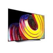 LG OLED 65'' CS 4K TV, Изглед отстрани под лек ъгъл и обърнат надясно, OLED65CS6LA, thumbnail 5