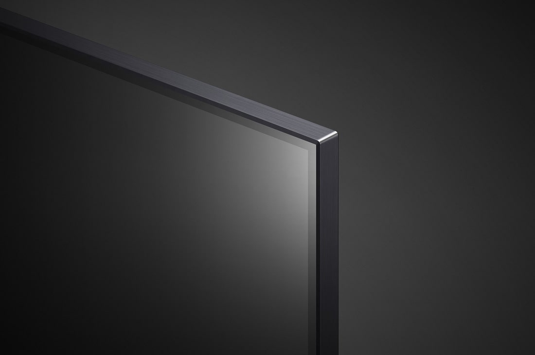 LG QNED MiniLED 86 75-инчов 4K смарт телевизор от 2023 година, изглед на рамката в близък план, 75QNED863RE, thumbnail 5