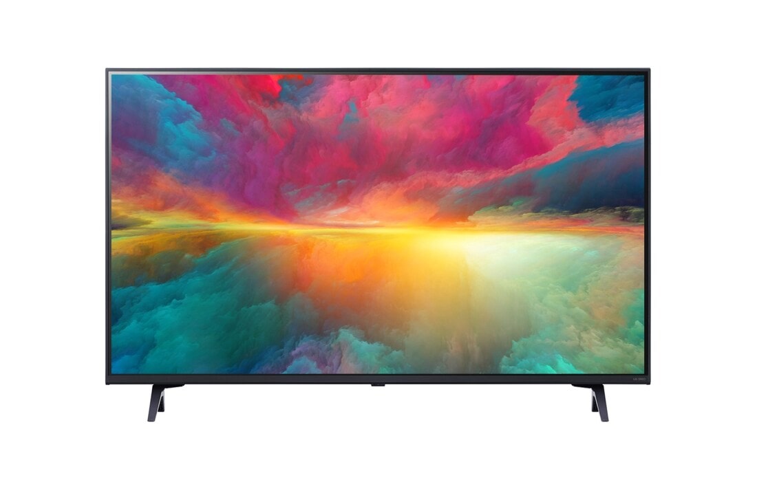 LG QNED 43 75-инчов 4K смарт телевизор от 2023 година, изглед отпред с изображение, 43QNED753RA, thumbnail 2