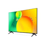 LG NanoCell 43'' NANO75 4K TV, изглед отстрани под ъгъл 30 градуса с изображение, 43NANO753QC, thumbnail 3