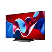 LG OLED evo AI C4 48-инчов 4K смарт телевизор 2024, Ляв страничен изглед на телевизор OLED evo на LG, OLED C4, OLED48C41LA, thumbnail 2
