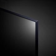 LG 75-инчов LG UHD AI UT80 4K смарт телевизор 2024, Близък план на горния ръб на LG UHD TV, UT80, 75UT80003LA, thumbnail 5