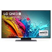 LG 55-инчов LG QNED AI QNED87 4K Smart TV 2024, Изглед отпред на QNED87, 55QNED87T3B, thumbnail 1