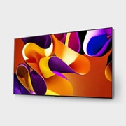 LG OLED evo AI G4 97-инчов 4K смарт телевизор 2024, Леко наклонен ляв страничен изглед на LG OLED evo TV, OLED G4 на стената, OLED97G42LW, thumbnail 3