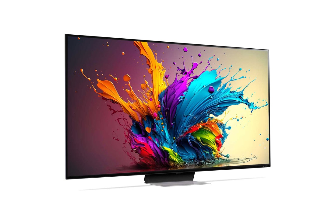 LG 75-инчов LG QNED AI QNED91 4K Smart TV 2024, Телевизор, леко наклонен отдясно изглед на LG QNED TV, QNED91, 75QNED91T3A, thumbnail 6