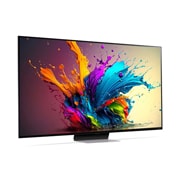 LG 75-инчов LG QNED AI QNED91 4K Smart TV 2024, Телевизор, леко наклонен отдясно изглед на LG QNED TV, QNED91, 75QNED91T3A, thumbnail 6