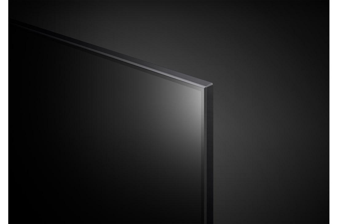 LG 55-инчов LG QNED77 4K смарт телевизор от 2023 година, изглед на рамката в близък план, 55QNED773RB, thumbnail 10