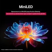 LG 100-инчов LG QNED evo AI QNED86 4K Smart TV 2025, Папагал на клон на дърво в ярък цвят. В заглавието се разказва за това как LG Al Picture Pro е направила впечатляващи визуални подобрения на резолюцията, яркостта, дълбочината и яснотата на сцената., 100QNED86A6, thumbnail 8