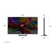 LG 85 инчов LG QNED evo AI QNED92 4K Smart TV 2025, 85QNED93A6A LG QNED evo AI TV Размери, 85QNED93A6A, thumbnail 4