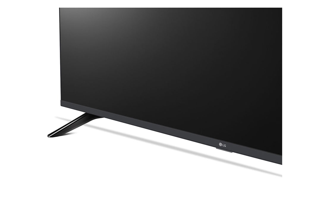 LG 43-инчов LG HD LR60 Smart TV AI 2024, Преден изглед на LG HD TV, LR60 с текст на LG SMART TV  AI и 2024 на екрана с двуполюсна стойка, 43LR60006LA, thumbnail 8