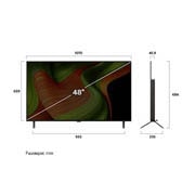 LG 48 инча LG OLED AI B5 4K Smart TV 2025, Страничен изглед на LG OLED evo AI B5 4K Smart TV., OLED48B53LA, thumbnail 3