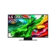 LG 50 инчов LG QNED evo AI QNED86 4K Smart TV 2025, 50QNED86A3C Изглед отпред на LG QNED evo TV, лого LG QNED evo Al Logo в горния ъгъл., 50QNED86A3C, thumbnail 1