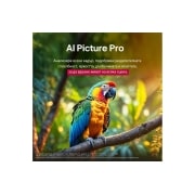 LG 55 инчов LG QNED evo AI QNED93 4K Smart TV 2025, Папагал на клон на дърво в ярък цвят. В заглавието се разказва за това как LG Al Picture Pro е направила впечатляващи визуални подобрения на резолюцията, яркостта, дълбочината и яснотата на сцената., 55QNED93A6A, thumbnail 8